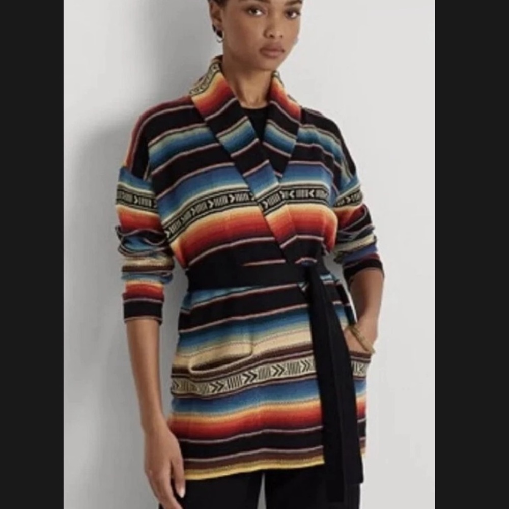 Lauren Ralph Lauren southwestern serape Cardigan